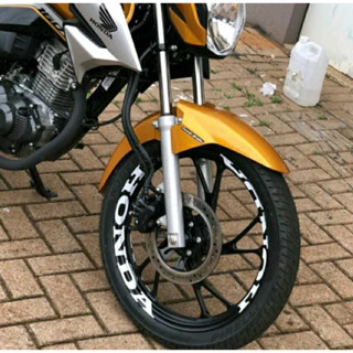 8 Adesivos Roda Moto Honda Preto Ou Branco 45x3