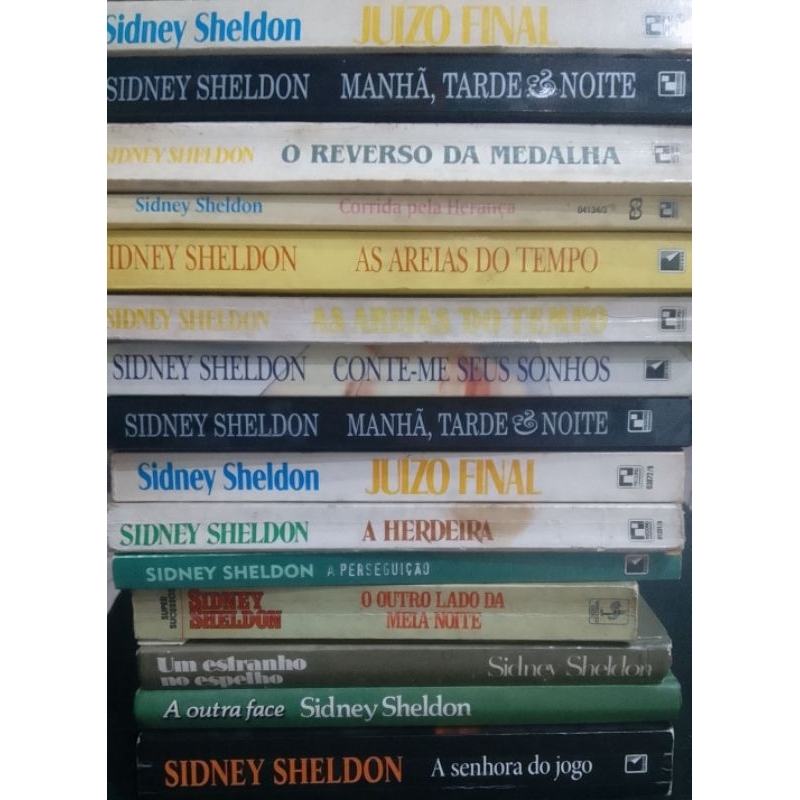 livros Sidney Sheldon - Anjo da escuridão/ as areias do tempo/ A herdeira/ O reverso da medalha/ Manhã, tarde & noite