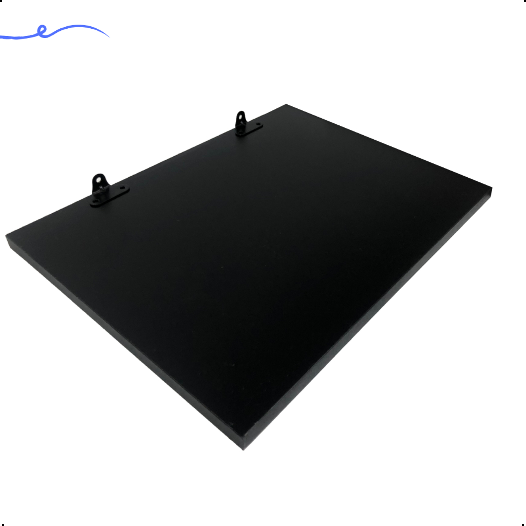 1 Prateleira Preta 40X30 Com Suporte Flutuante Mdf  Organizadora Decoração Cozinha Quarto Banheiro em Oferta na Shopee