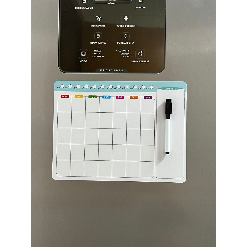 Planner Semanal Planejamento Magnetico Ima de geladeira