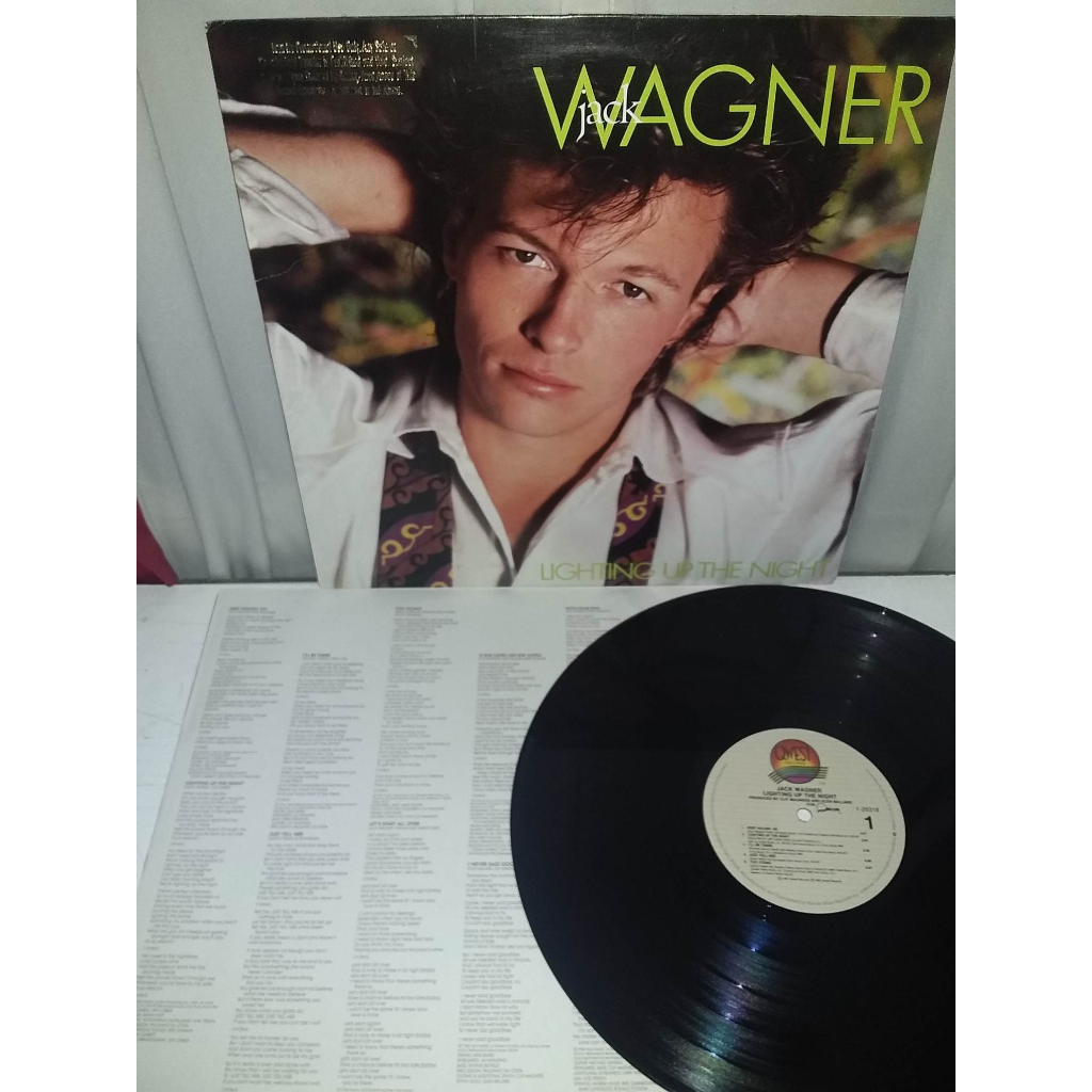 LP Jack Wagner ‎– Lighting Up The Night.  ( Toto, Giant, White Heart, Van Stephenson )