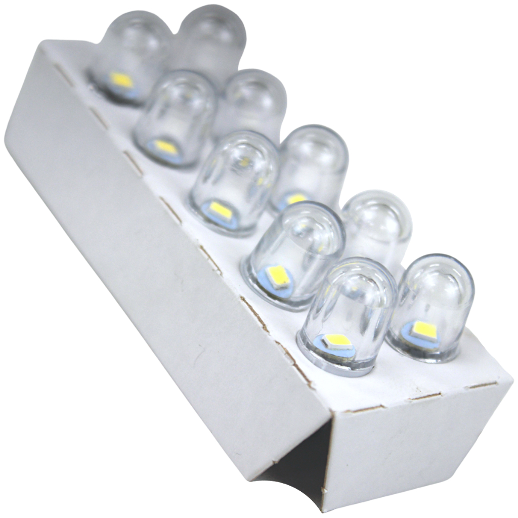 Lâmpada Led Esmagada Pingão Grande 12v 0,9 Watts 10 Unidades - Autopoli | Piqueri Autopeças