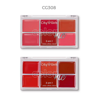 Kit 2 paletas Multifuncional Color Me 3 Em 1 - City Girls