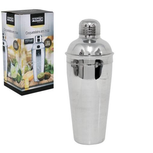 Coqueteleira em Aço Inox 750ml Primor Drinks Coquetéis
