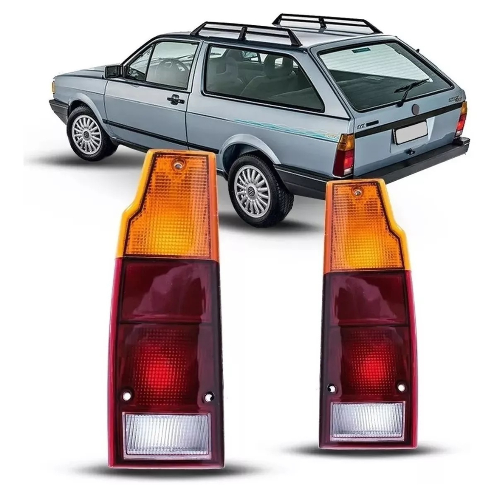 Par Lanterna Traseira Saveiro Parati Quadrada 83 A 95 96 97 em Oferta na Shopee