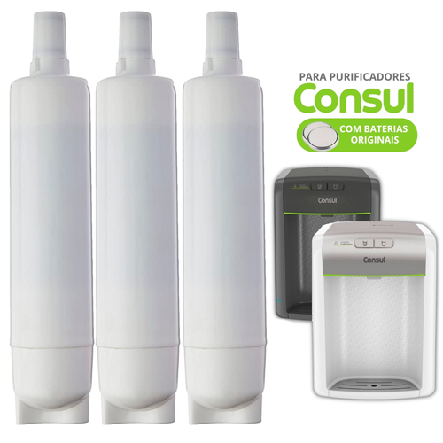 Kit 3 Refis para Purificadores Cix01axona Purificador Consul Facilite - Home Appliances