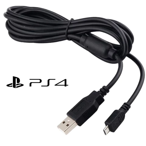 Cabo Para Carregar Controle Para Ps4 Sony Com Filtro Envio Imediato 1,8M