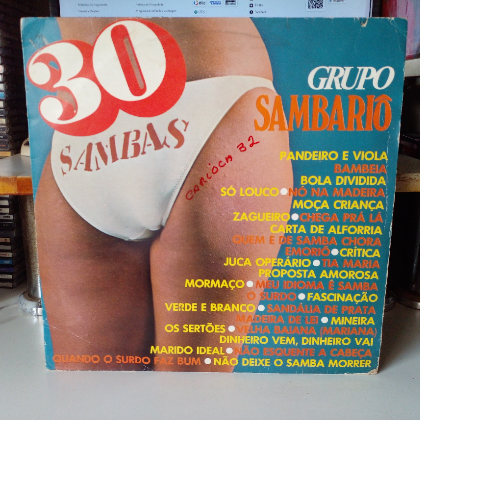 LP GRUPO SAMBARIÔ (30 Sambas) CONTINENTAL 1976