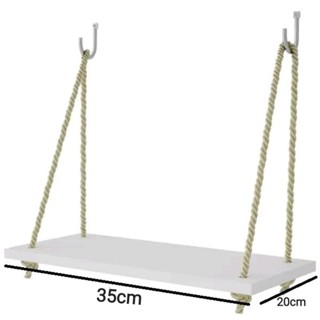 Prateleira com Corda de Sisal 35x20