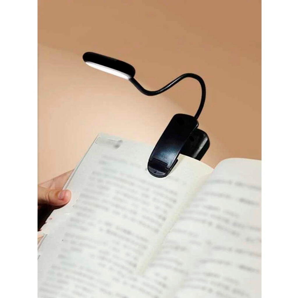 Luminária Para Leitura Portátil A Pilha Led 1w Com Presilha SM22