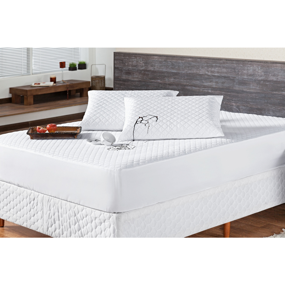 Protetor de Colchão King Matelado e Impermeável para Cama de Casal King Size