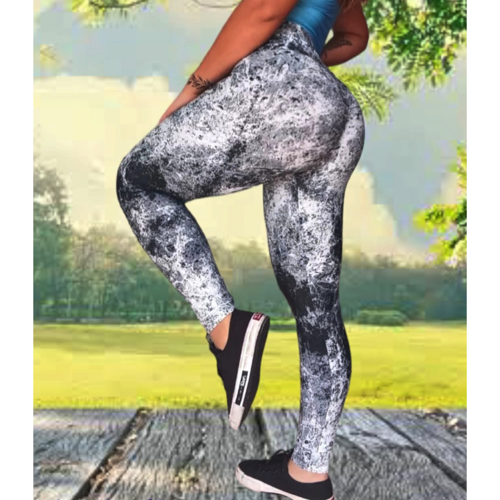 Calça Legging Levanta Bumbum Empina Cintura Alta Cós Alto Esportiva Feminina Academia Fitness Treino Malhar Yoga Mulheres conjunto academia