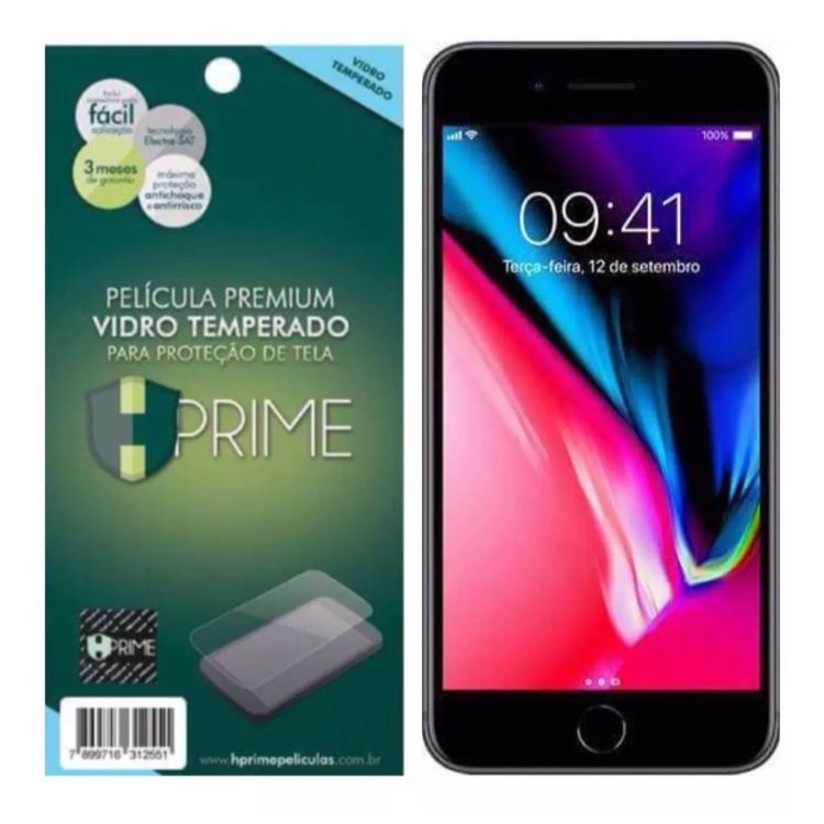 Kit Frente E Verso Película Hprime Vidro Apple iPhone 8 Plus