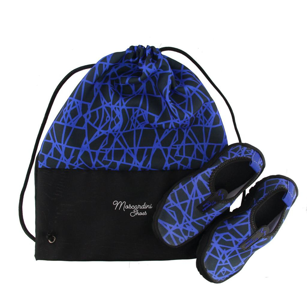 Kit conjunto de 1 par sapatilha nautica  e 1 mochila com cordinha acampamento