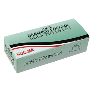 Caixa De Grampo Rocama 106/8 (Caixa Com 2500 Grampos)