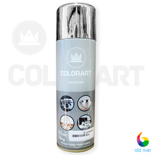 Tinta Spray Metálicos Artesanato CROMADO Colorart 300ml em Oferta na Shopee