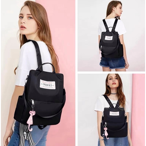 Mochila Juvenil Feminina Estilosa Anti Furto Magali Resistente a Água