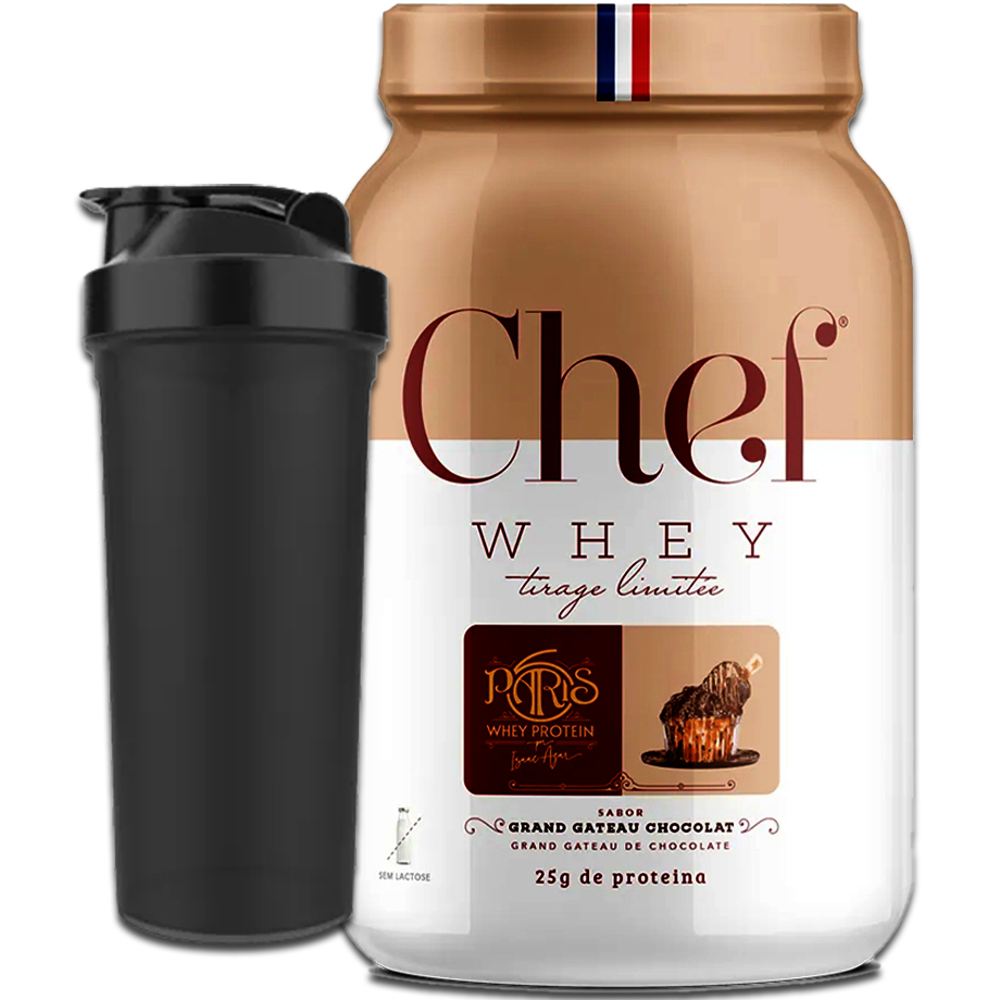 Chef Whey Protein 900g Pote - Zero Lactose + Concentrado