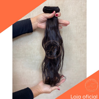 Cabelo humano na tela mega hair ponto americano tecido 50 cm