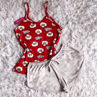 Conjuno Babydool Feminino Estampado Personagem Babydool Feminino Regata e Short curto