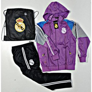 Conjunto Agasalho Calça e Blusa Time Europeu Real Madrid Promoção