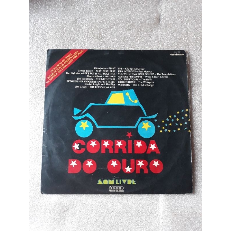 LP Trilha Sonora Novela Corrida do Ouro 1974 INTERNACIONAL