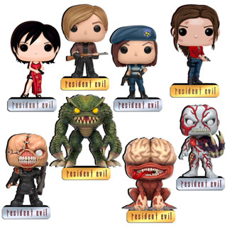Totem Mdf Adesivado Resident Evil Decoração GEEK 12 cm Colecionável Plaquinha Personalizada Boneco POP Games Vários Modelos Centro de Mesa