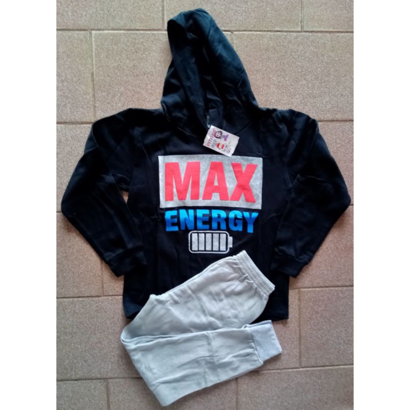 Conjunto moletom 10 anos punho masculino jovem adolescente infantil preto cinza com capuz