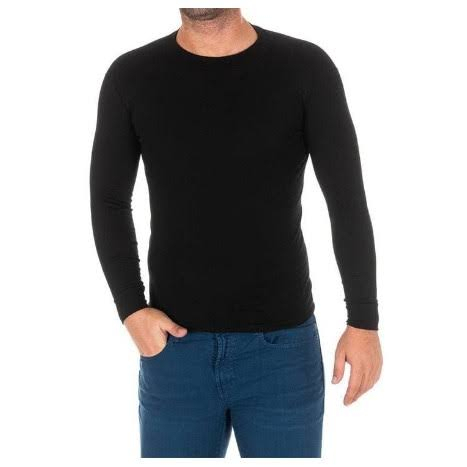 (@M)Blusa segunda pele peluciada masculino manga longa (gola redonda)
