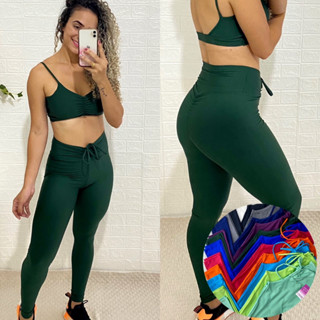 Legging com cordinha empina bumbum (Varias cores e estampas)