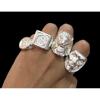 kit 4 dedeiras personalizadas masculina banhada a prata 925 variadas em Oferta na Shopee