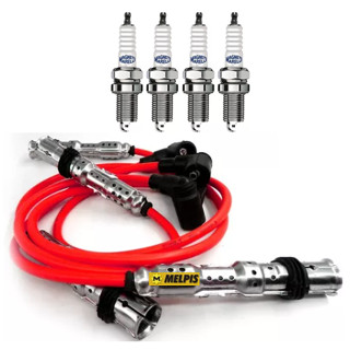 Cabo e Velas Vw Gol Saveiro Voyage G4 G5 G6 G7 Pepper Vht Ea111 2018/2019 1.6 8v (motor E111) Melpis x Marelli St-v25 + velas