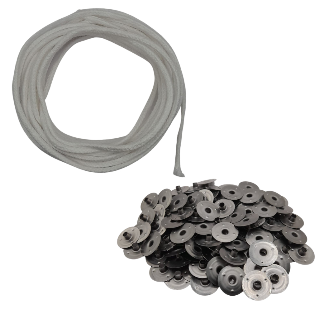 Pavio Para Vela Grosso Decorativa de Algodão Trançado 3mm – 5 Metros mais 50 Ilhos em Oferta na Shopee