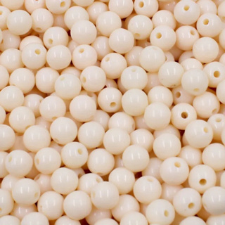 MIÇANGA LEITOSA PLASTICA c furo ( 4 mm ) CREME OFF WHITE em Oferta na Shopee