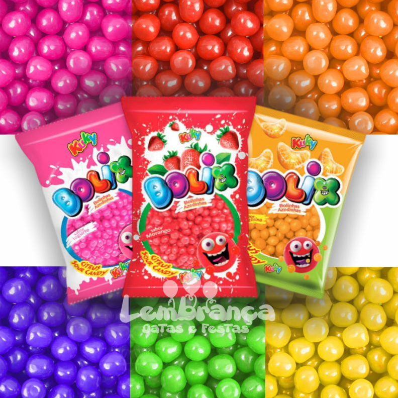 Bala Bolix Goma Azedinha 500g Festa Tubete em Oferta na Shopee