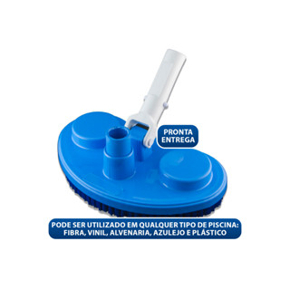 Aspirador De Piscina Com Escova Cerdas Limpeza Para Piscinas Pequenas