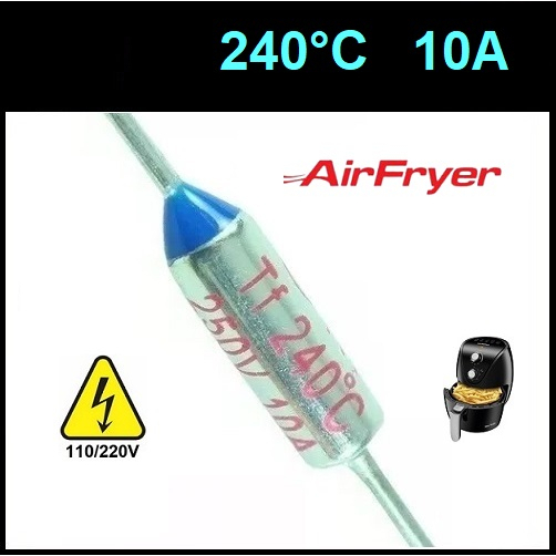 1 Fusível Térmico 10A 240° TF240°C 240°C 240C 240g 240 Graus 250V