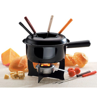 Conjunto para Fondue Preto 10 Peças - Brinox