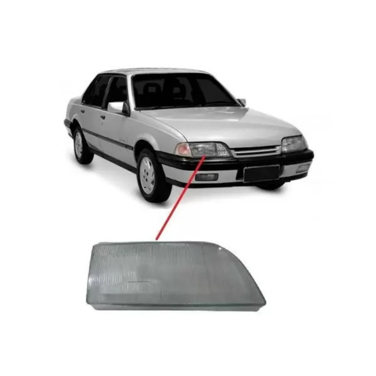 Lentes Farol Monza Tubarão 1991 1992 1993 1994 1995 1996 de Vidro LADO DIREITO ((  PASSAGEIRO )) NOVO