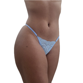 10 Calcinha Fio Dental Renda com Regulagem Calcinha Sexy