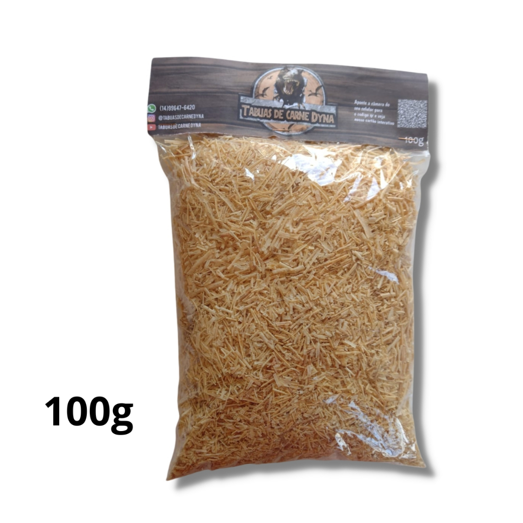 Serragem de madeira Pinus seca 100% natural Pacote com 100g