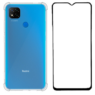 Capa Capinha Case Xiaomi Para Redmi 9C Transparente Anti-Impacto + Película 3D