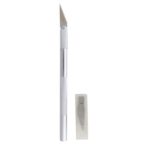Estilete de Precisão  com 06 lâminas. Ideal para: Artesanato, aeromodelismo, trabalhos de precisão