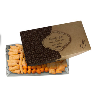 25 - Embalagem Para Doce Ou Salgados Quadrada- Kraft/marrom - Al-k87-25 em Oferta na Shopee