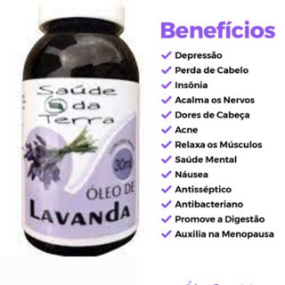 Óleo de Lavanda - 30ml - Saúde da Terra
