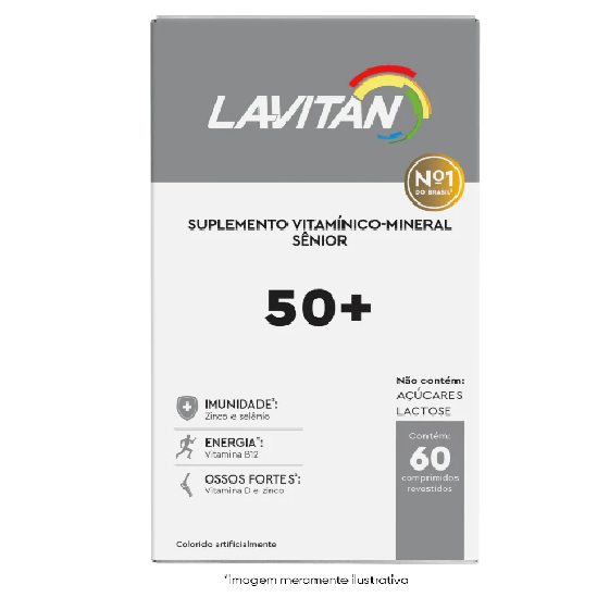 Lavitan Sênior Vitalidade 50 + com 60 comprimidos