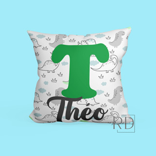 CAPA DE ALMOFADA INFANTIL COM NOME PERSONALIZADO DINOSSAUROS, DINO - TAM: 30X30, 40X40, 45X45, 50X50, 70X50 em Oferta na Shopee