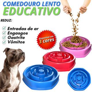 Pote De Ração Lento Educativo Interativo Cães Adestramento  Comedouro Cachorro em Oferta na Shopee