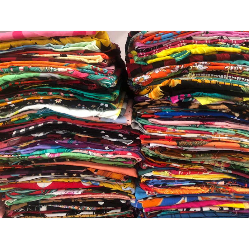 1 kg Retalhos Tecido Viscose e Viscolinho ou Sedinha Estampados pequeno ( 60 cm até 1 metro) p/ blusinhas em Oferta na Shopee