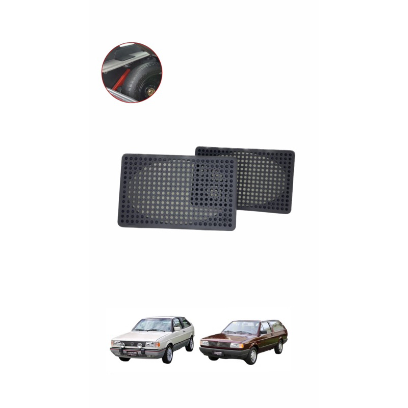 Tela Do Alto Falante Traseiro Gol Gts Gti Parati Saveiro Voyage Quadrado 87/94 em Oferta na Shopee